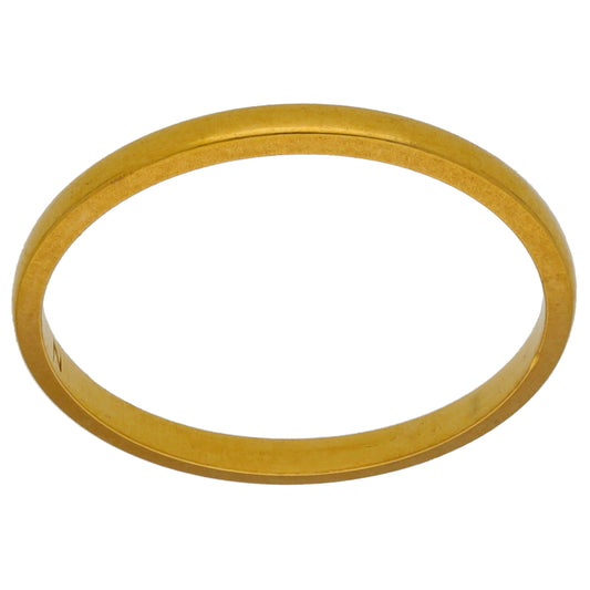 22ct Gold Plain Wedding Ring Size M