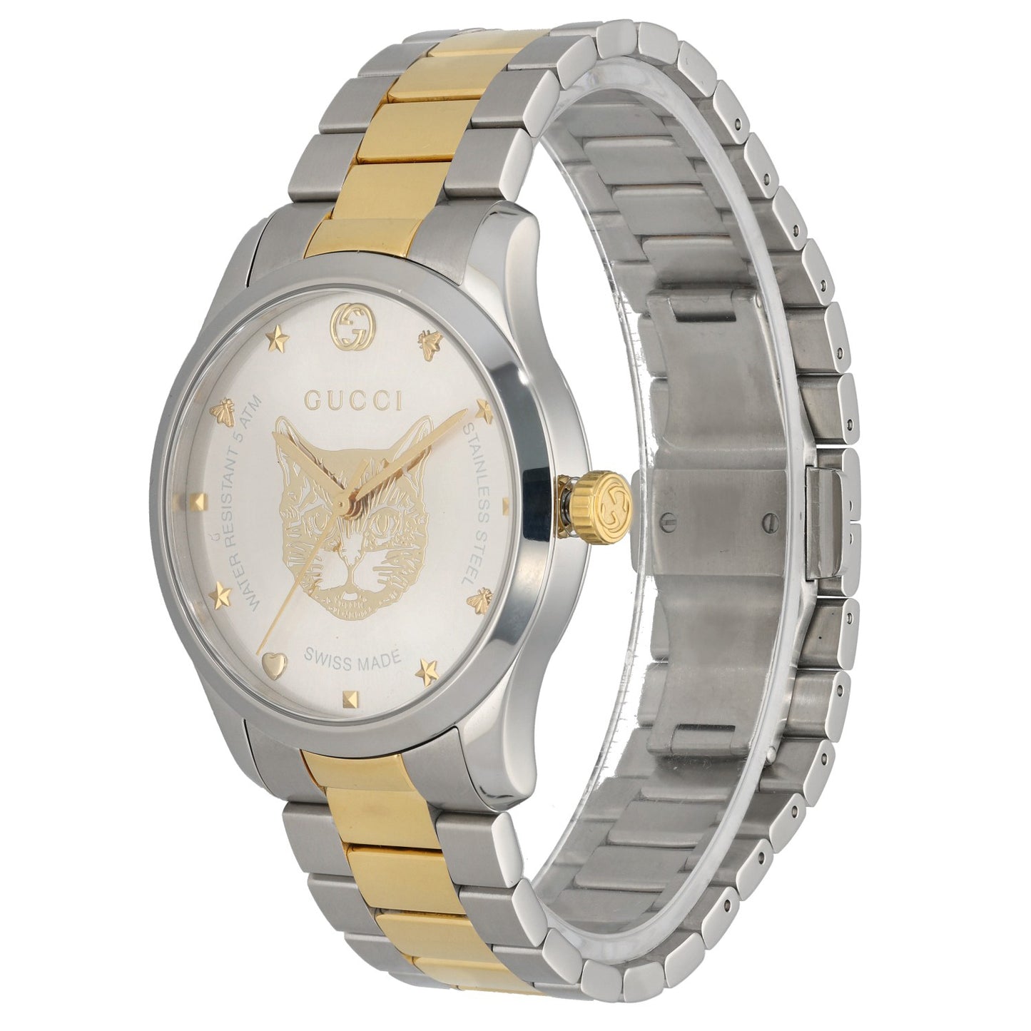 Gucci G-Timeless 126.4 38mm Stainless Steel Watch