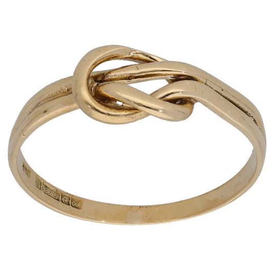 9ct Gold Knot Ring Size T