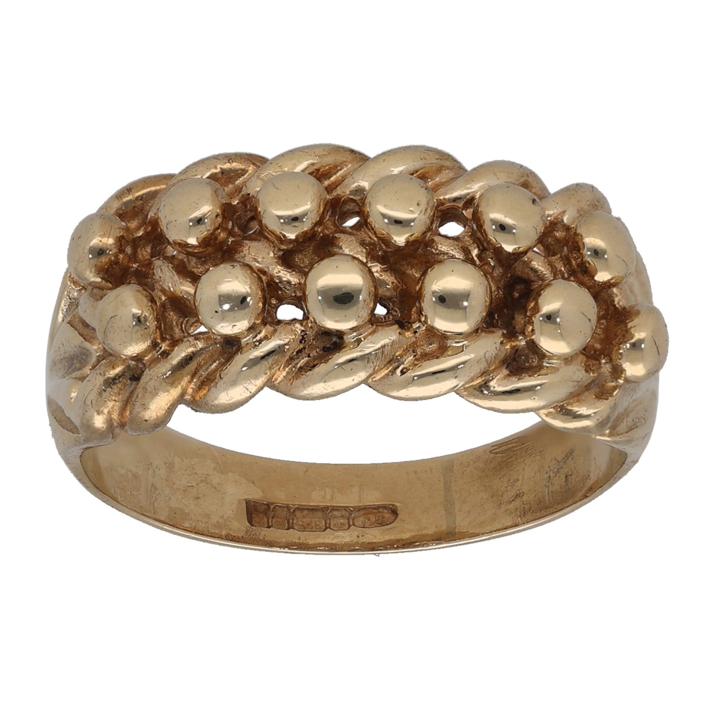 9ct Gold Keeper Ring Size N