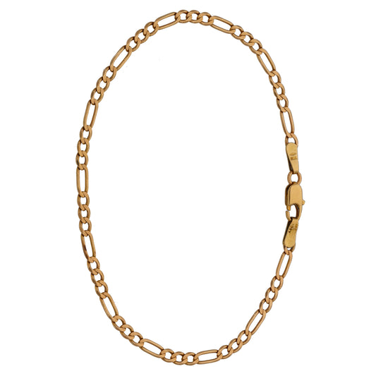9ct Gold Figaro Bracelet