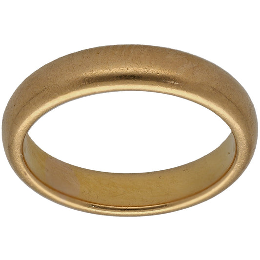 22ct Gold Plain Wedding Ring Size L