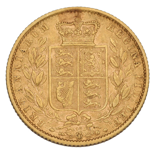 22ct Gold Queen Victoria Full Sovereign Coin 1871