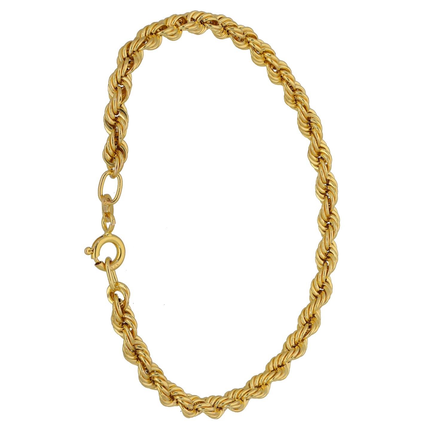 9ct Gold Rope Bracelet