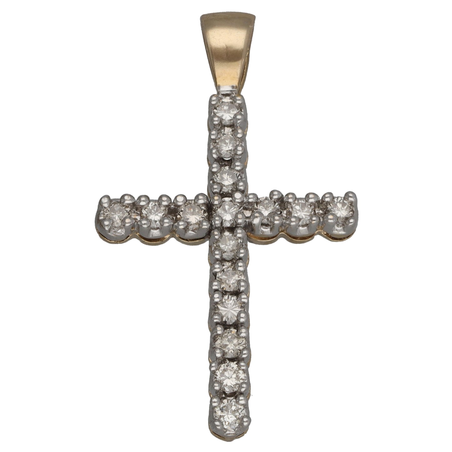 9ct Gold 0.50ct Diamond Cross Pendant