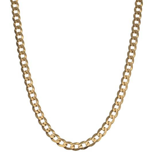 9ct Gold Curb Chain 22"