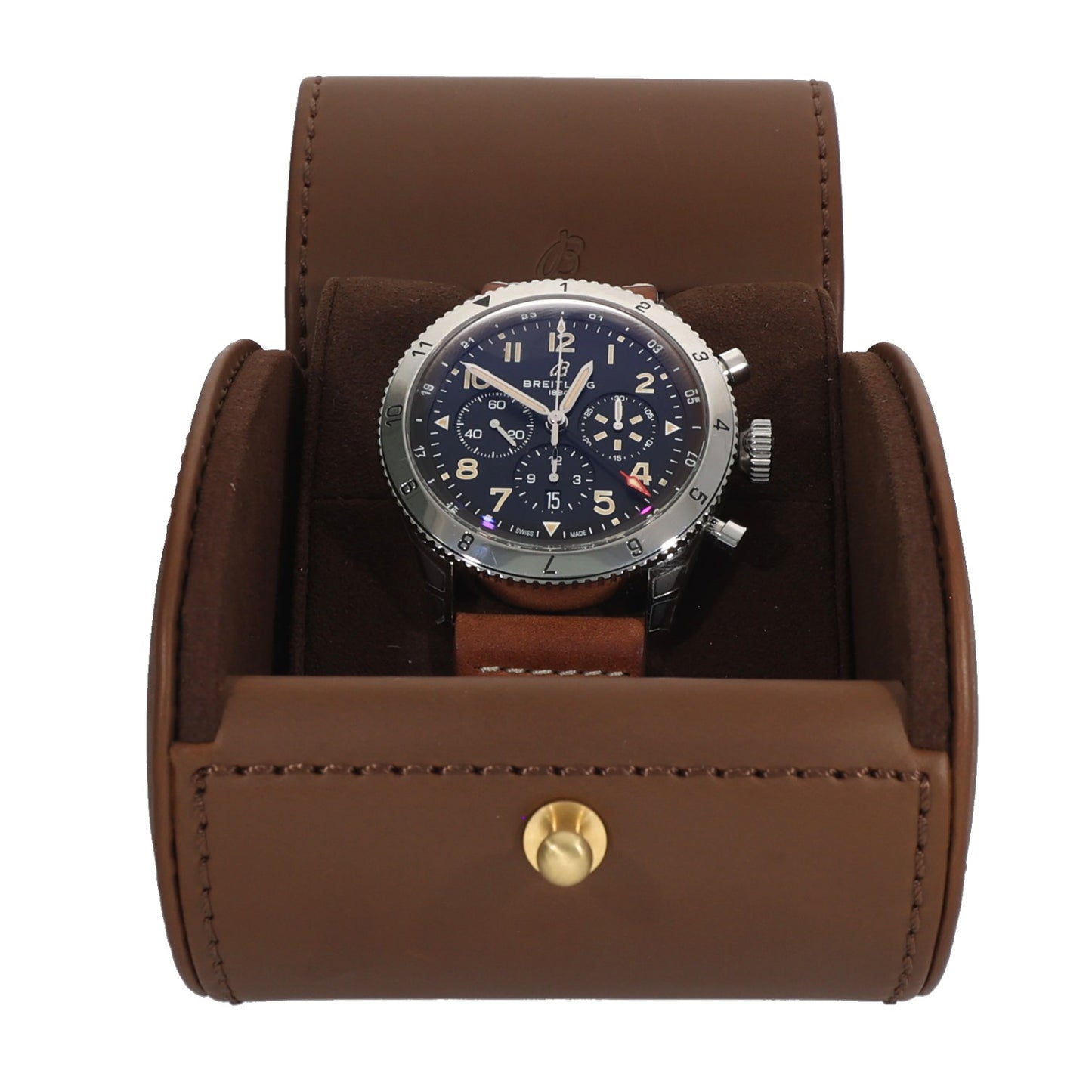 Breitling Super AVI AB0445 46mm Stainless Steel Watch