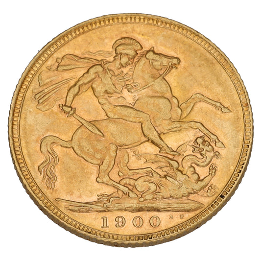 22ct Gold Queen Victoria Full Sovereign Coin 1900