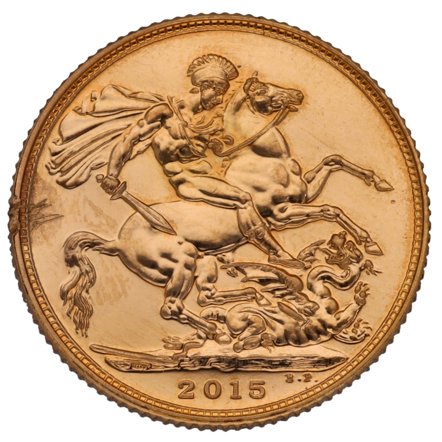 22ct Gold Queen Elizabeth II Full Sovereign Coin 2015