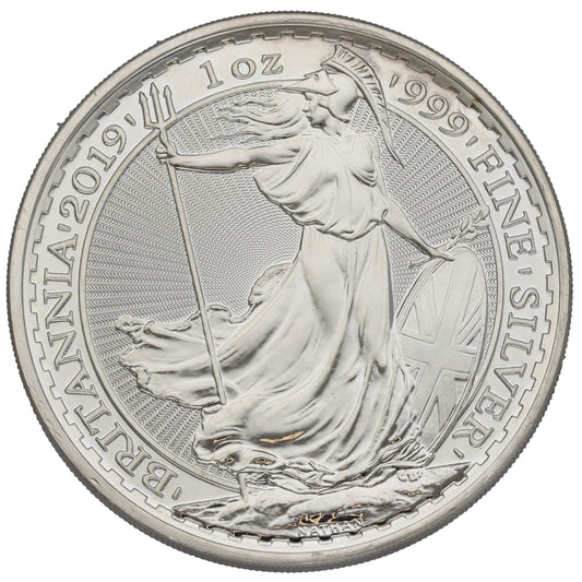 Fine Silver Queen Elizabeth II 1 OZ Britannia Coin 2019