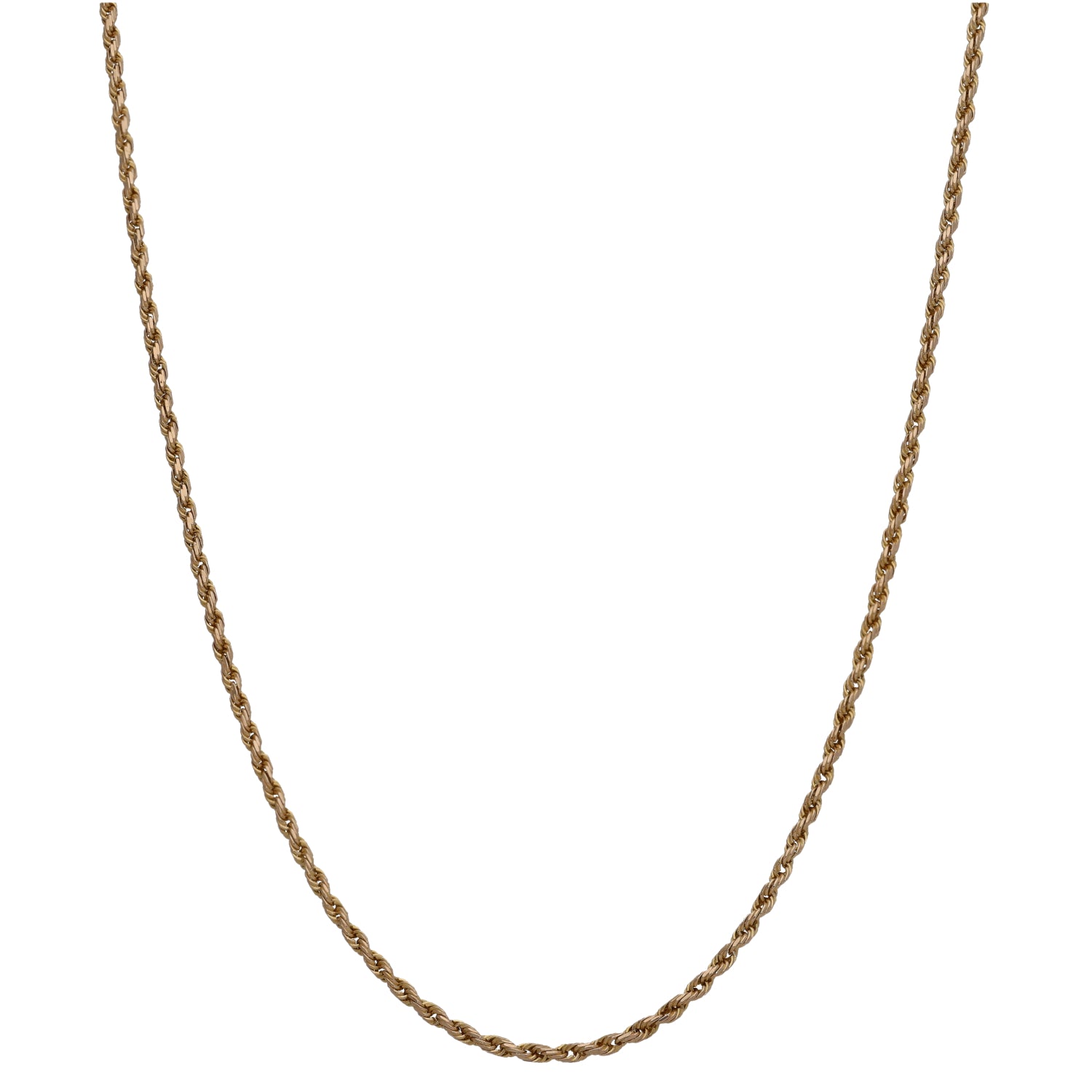 9ct Gold Rope Chain 18 H T