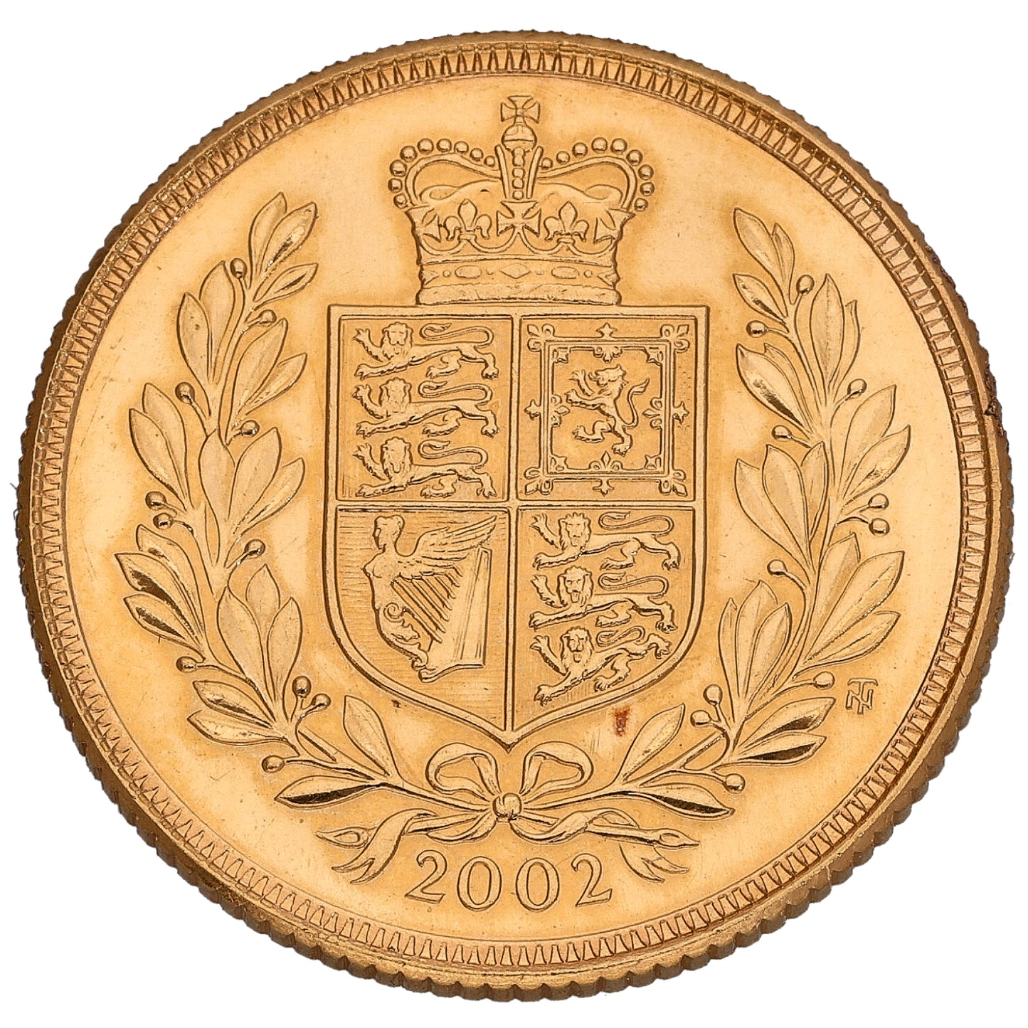 22ct Gold Queen Elizabeth II Full Sovereign Coin 2002