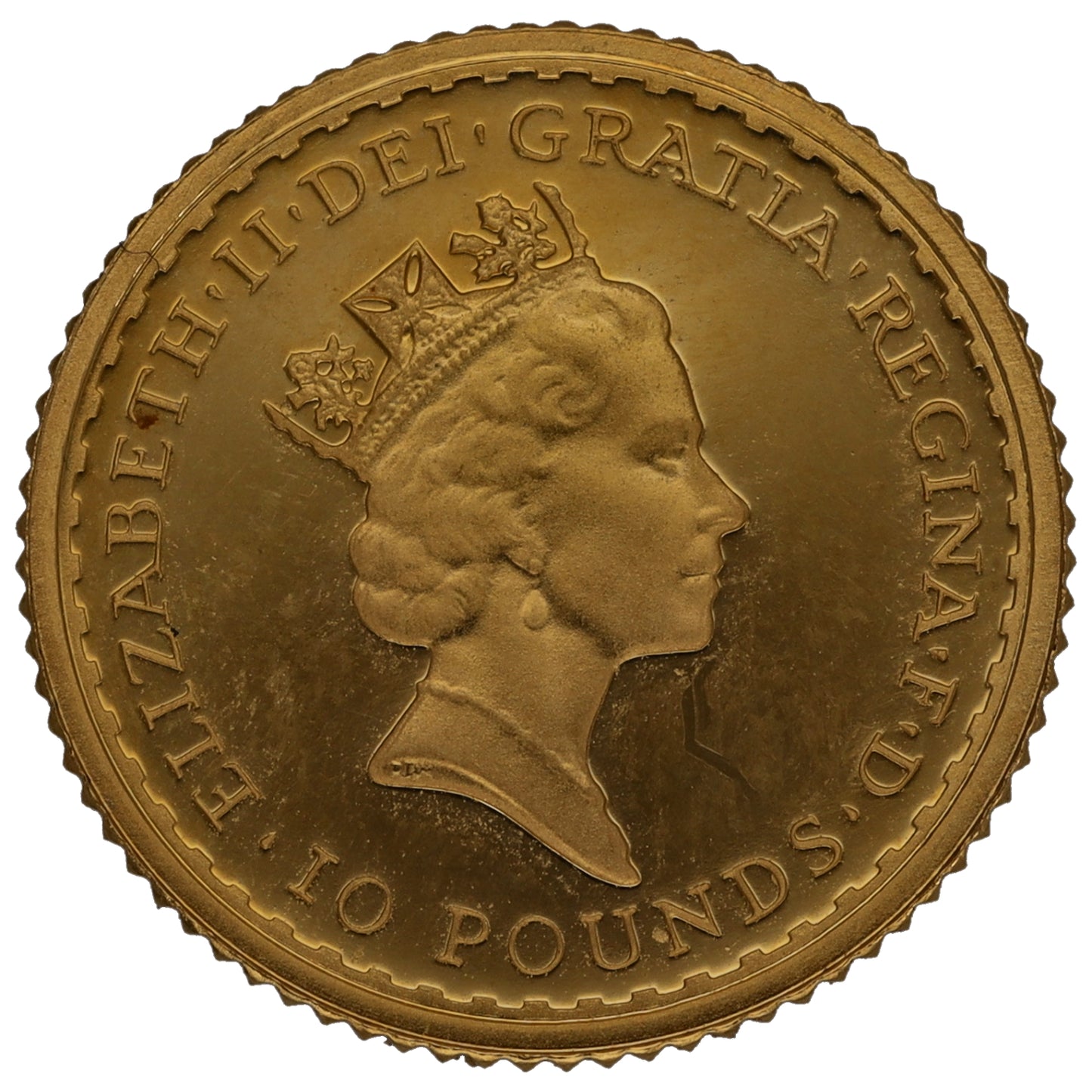 22ct Gold Queen Elizabeth II 1/10 OZ Britannia Coin 1996