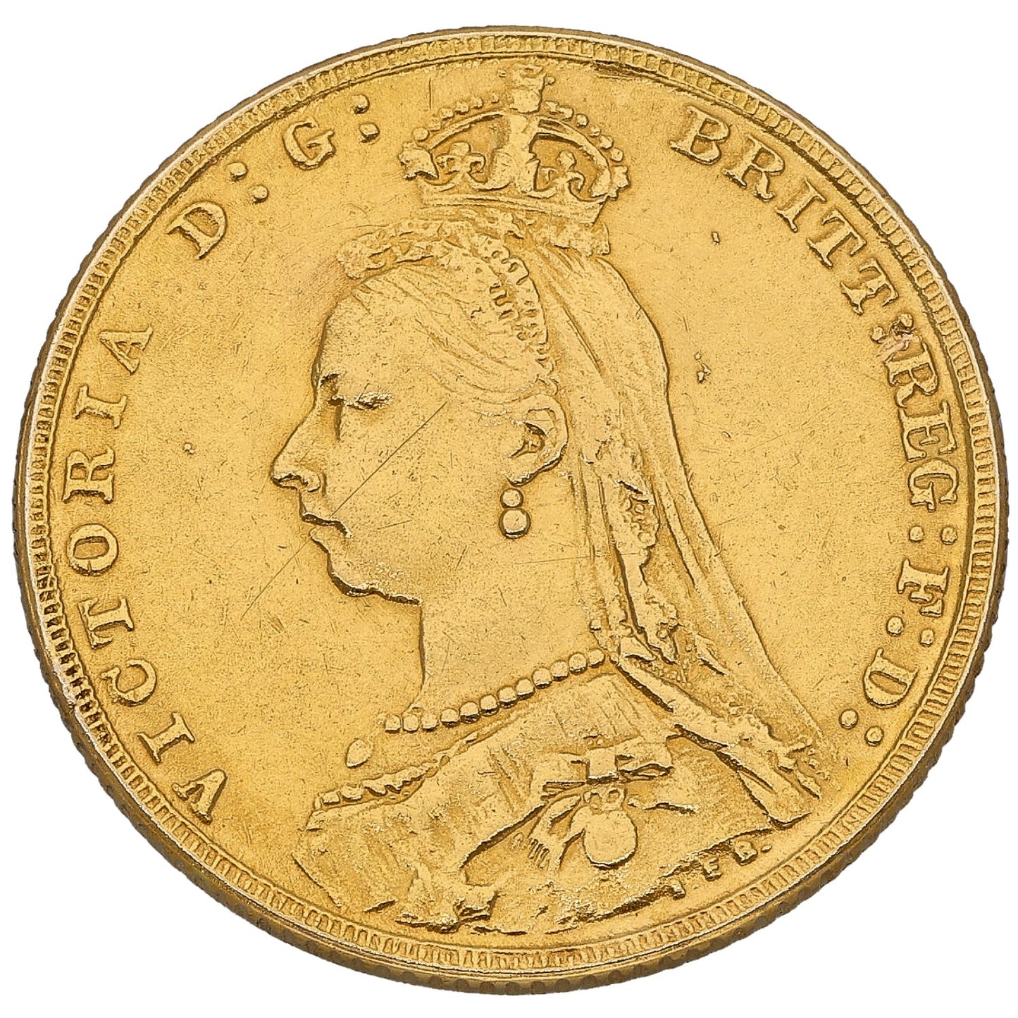22ct Gold Queen Victoria Full Sovereign Coin 1892