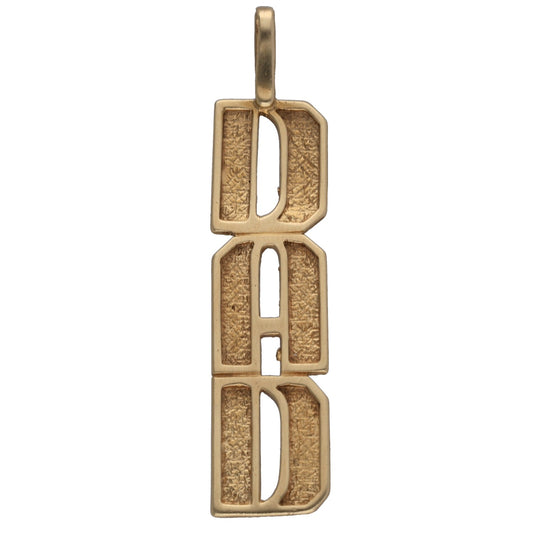 9ct Gold Dad Pendant