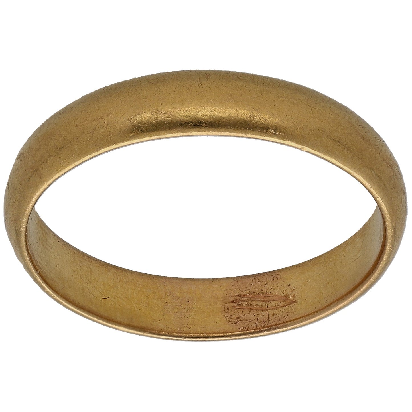22ct Gold Plain Wedding Ring Size S