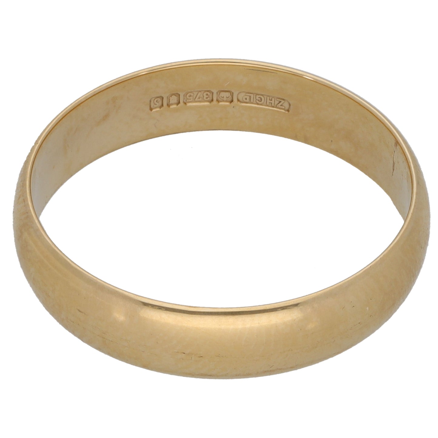 9ct Gold Plain Wedding Ring Size U