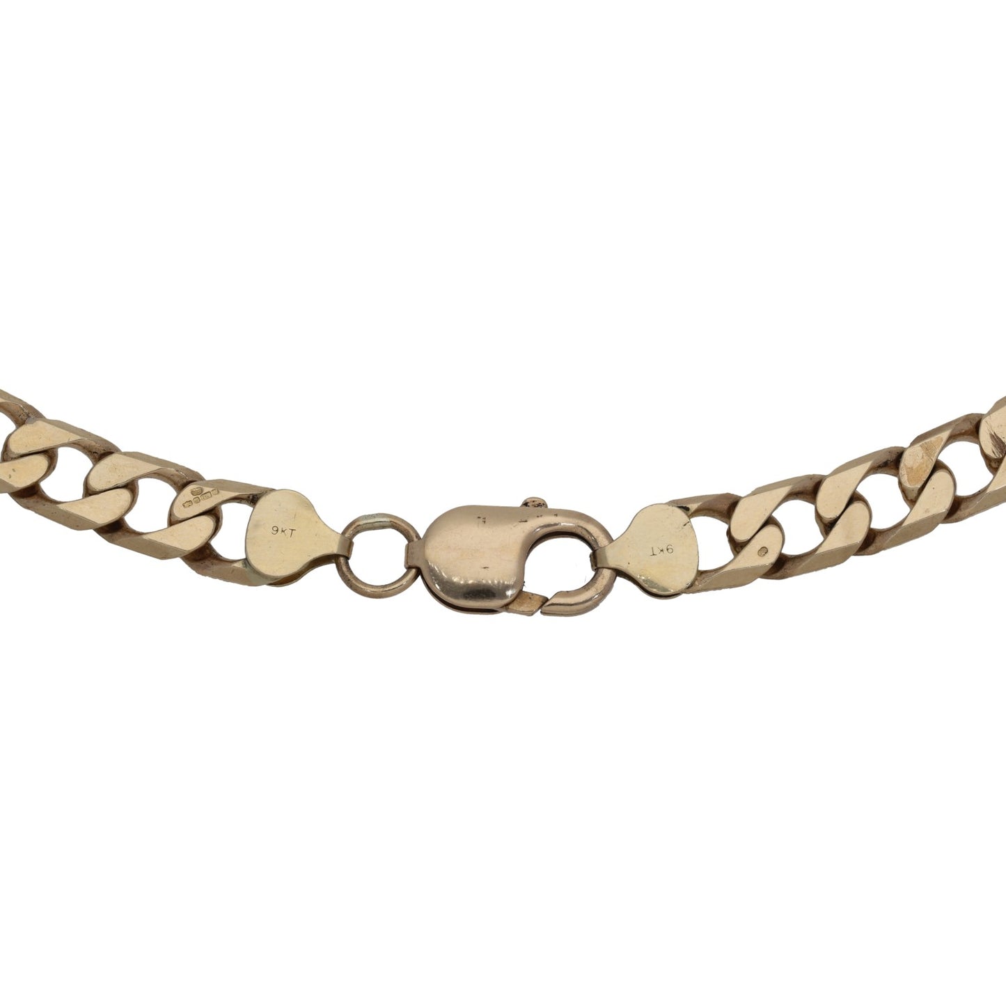 9ct Gold Curb Chain 25"