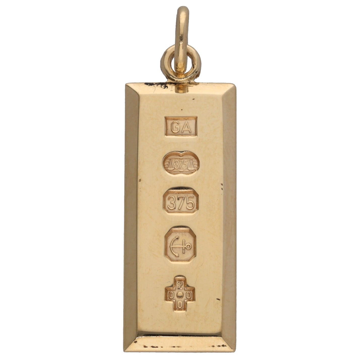 9ct Gold Ingot Pendant