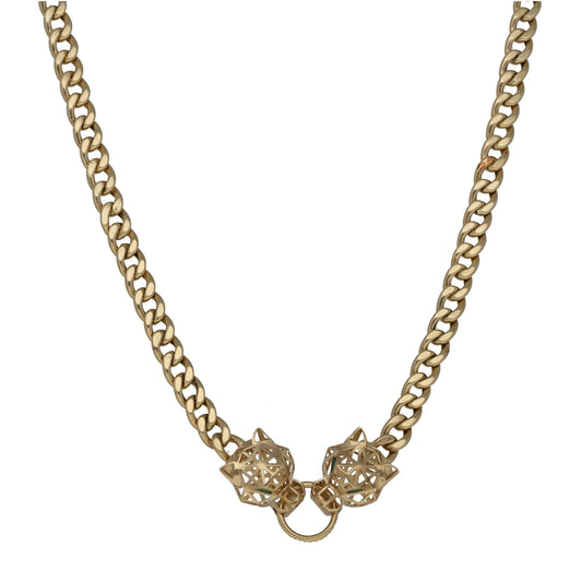 14ct Gold Imitation Gems Fancy Necklace 18"