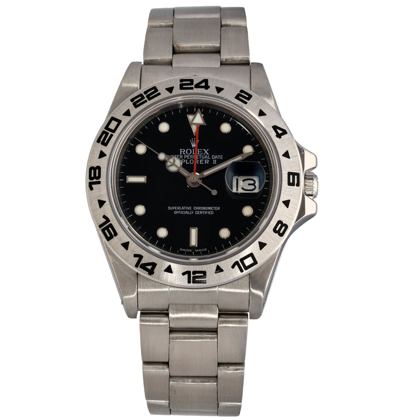 Rolex Explorer II 16550 40mm Stainless Steel Watch