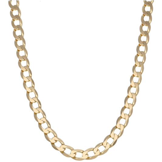 9ct Gold Curb Chain 22"