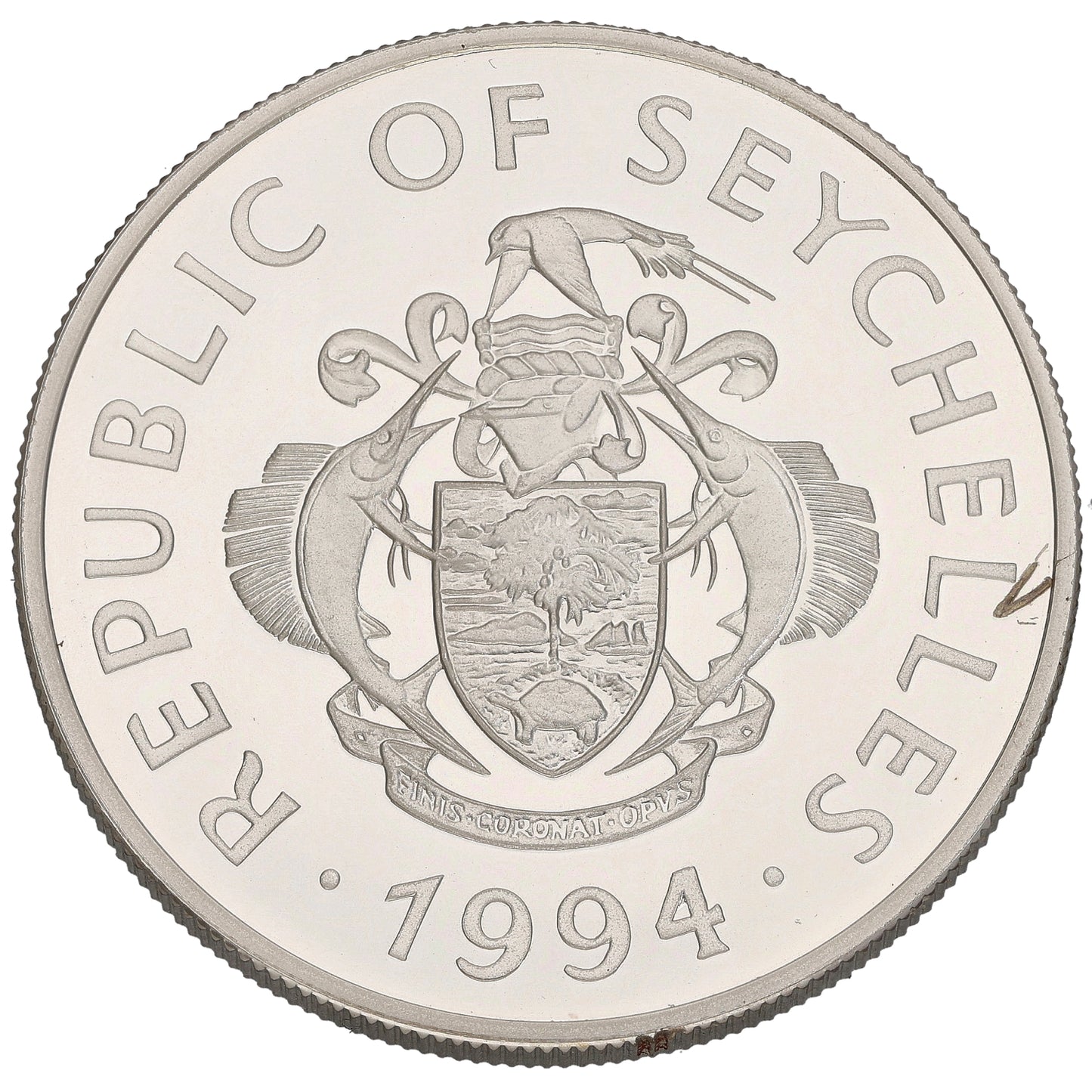 Sterling Silver Queen Elizabeth The Queen Mother Twenty Five Rupees Coin 1994