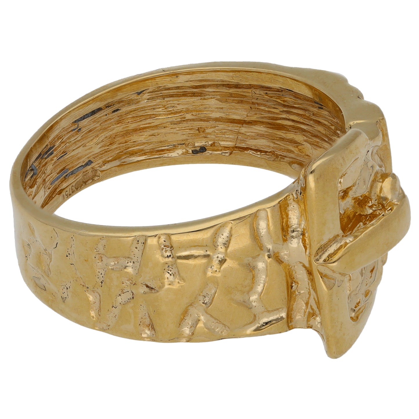 9ct Gold Buckle Ring Size Y