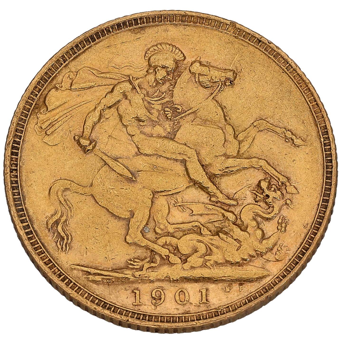 22ct Gold Queen Victoria Full Sovereign Coin 1901