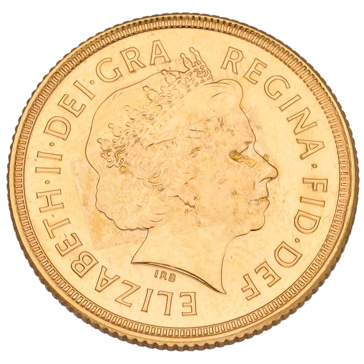 22ct Gold Queen Elizabeth II Full Sovereign Coin 2000
