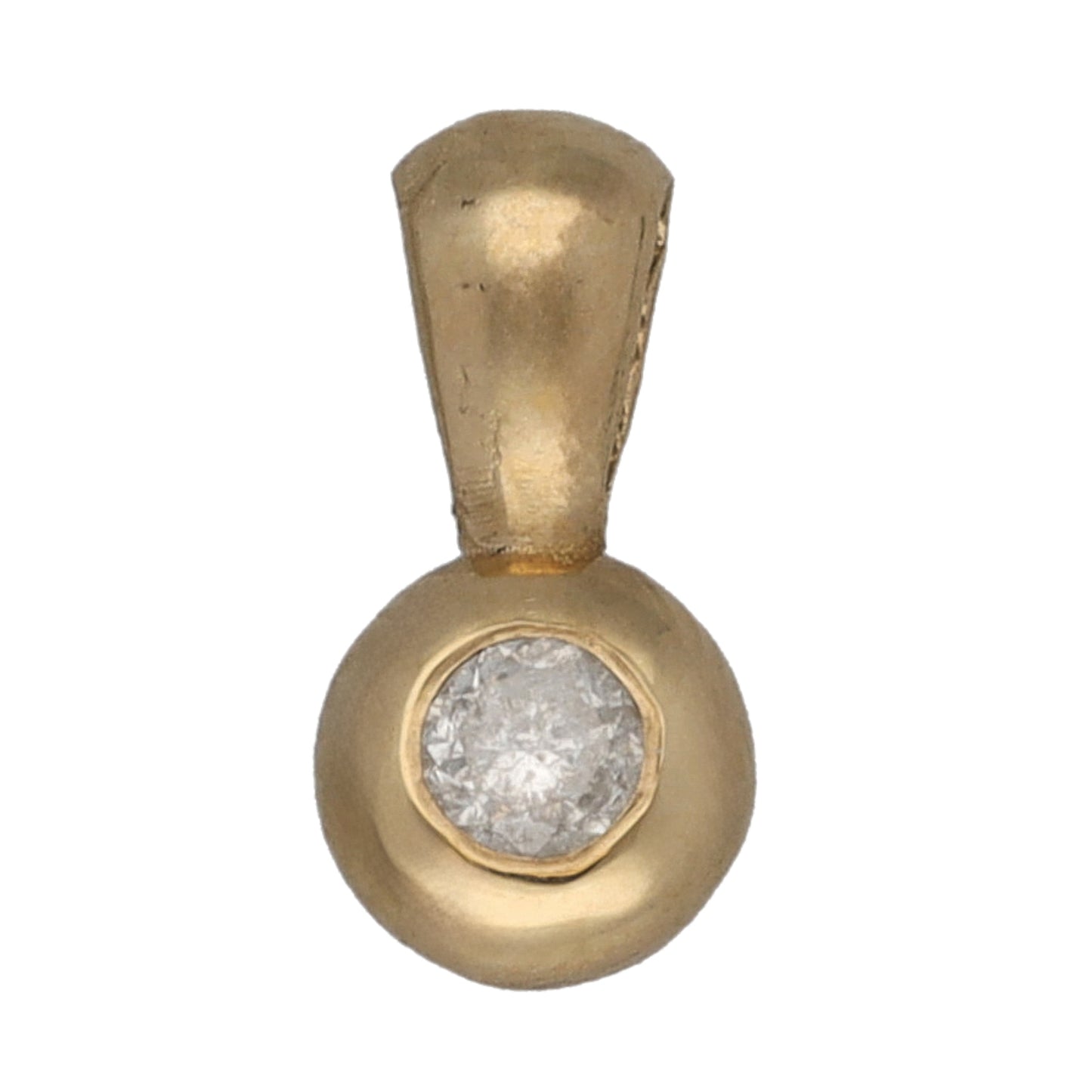 9ct Gold 0.15ct Diamond Solitaire Pendant