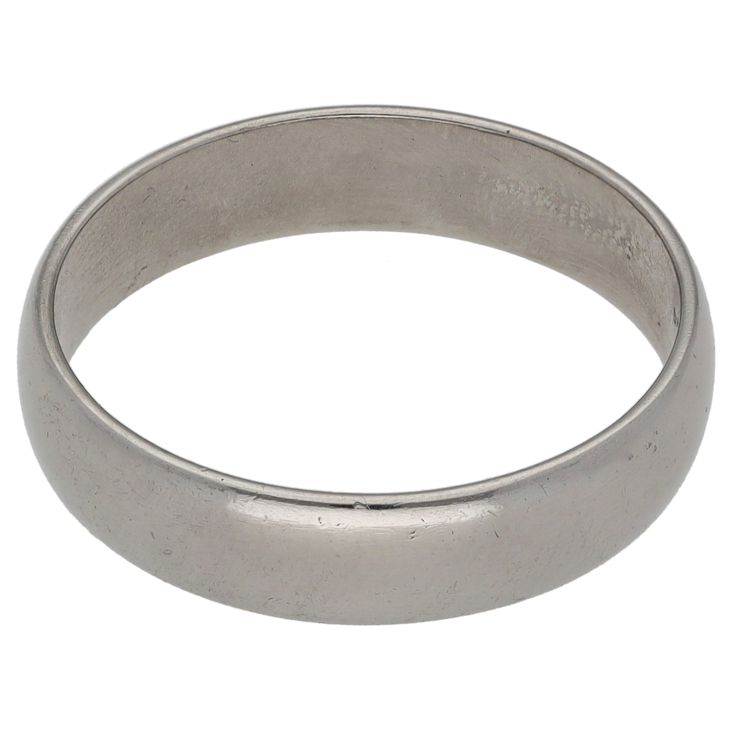 Platinum Plain Wedding Ring Size S