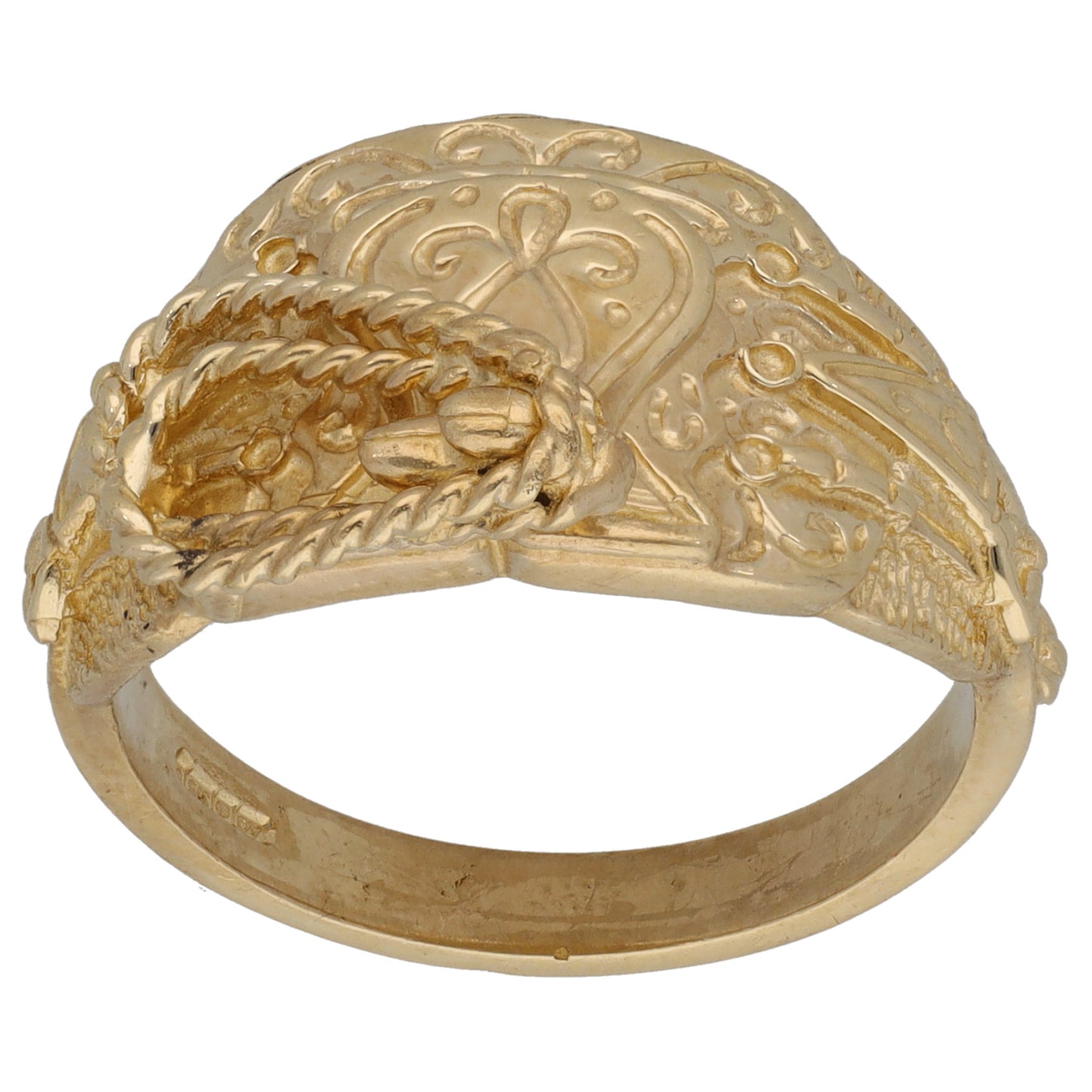 9ct Gold Saddle Ring Size U