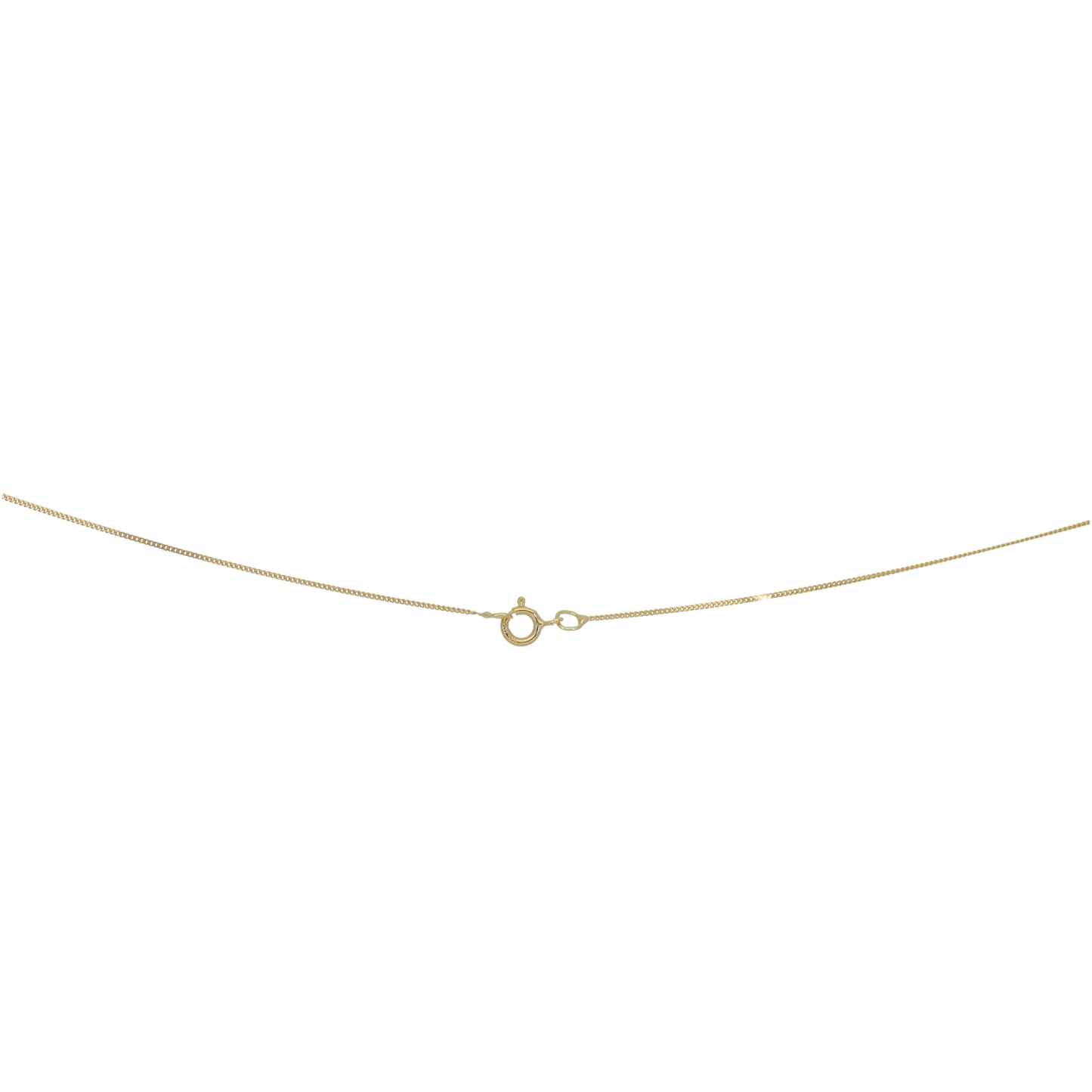 New 9ct Gold Trebel Clef Pendant With Chain 18"