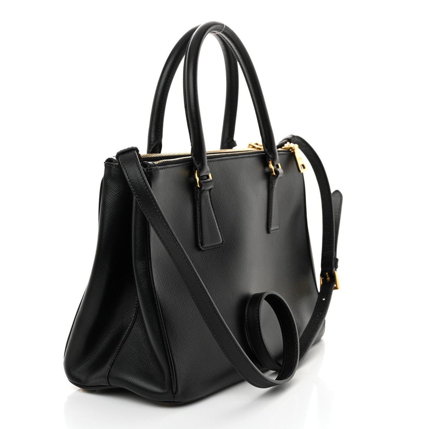 Prada Galleria Tote Saffiano Leather Bag - Black