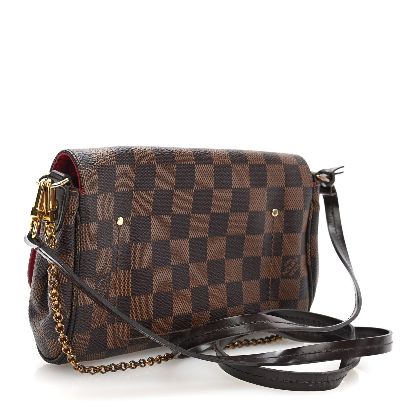 Louis Vuitton Favourite MM Damier Ebene Coated Canvas Bag - Brown