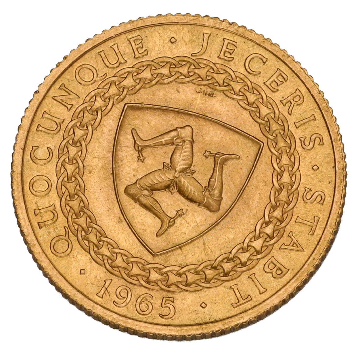 22ct Gold Isle Of Man Full Sovereign Coin 1965