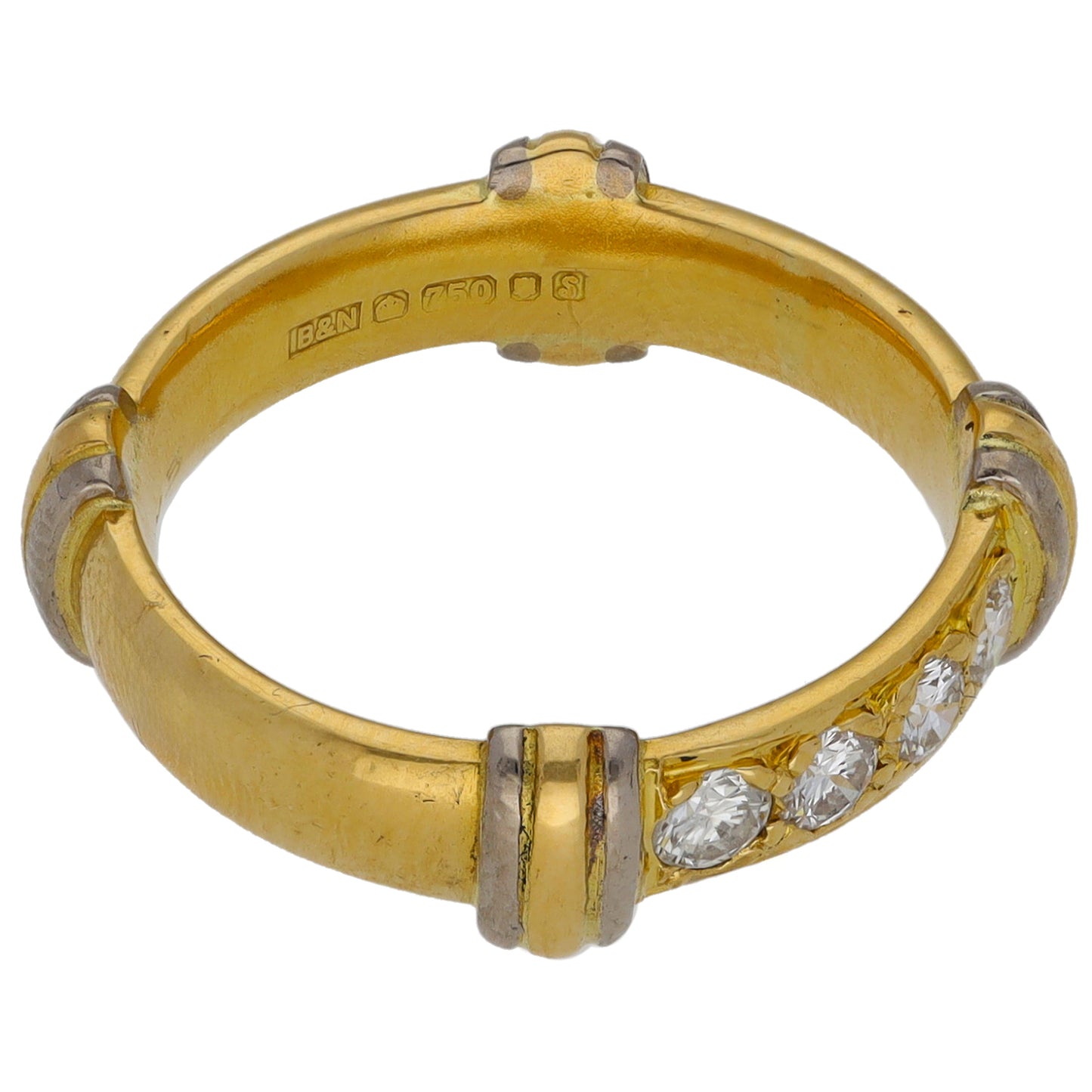 18ct Gold 0.20ct Diamond Alternative Ring Size K