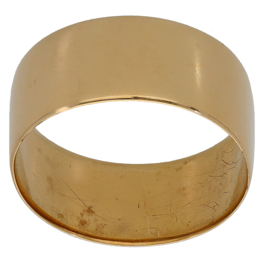 9ct Gold Plain Wedding Ring Size R