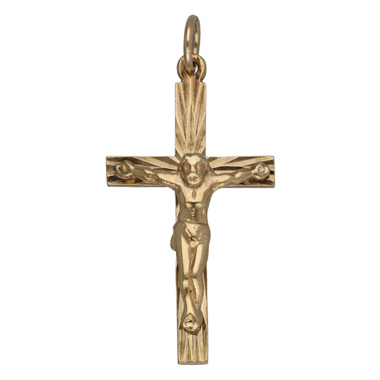 9ct Gold Crucifix Pendant