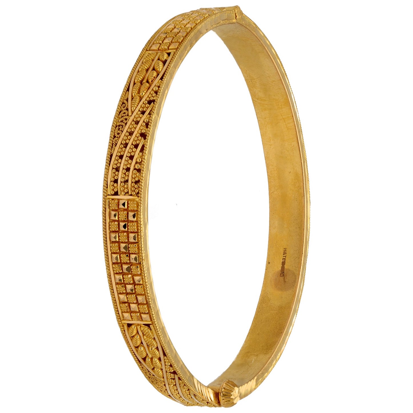 22ct Gold Hinged/Clasp Bangle