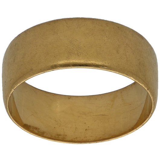 22ct Gold Plain Wedding Ring Size M