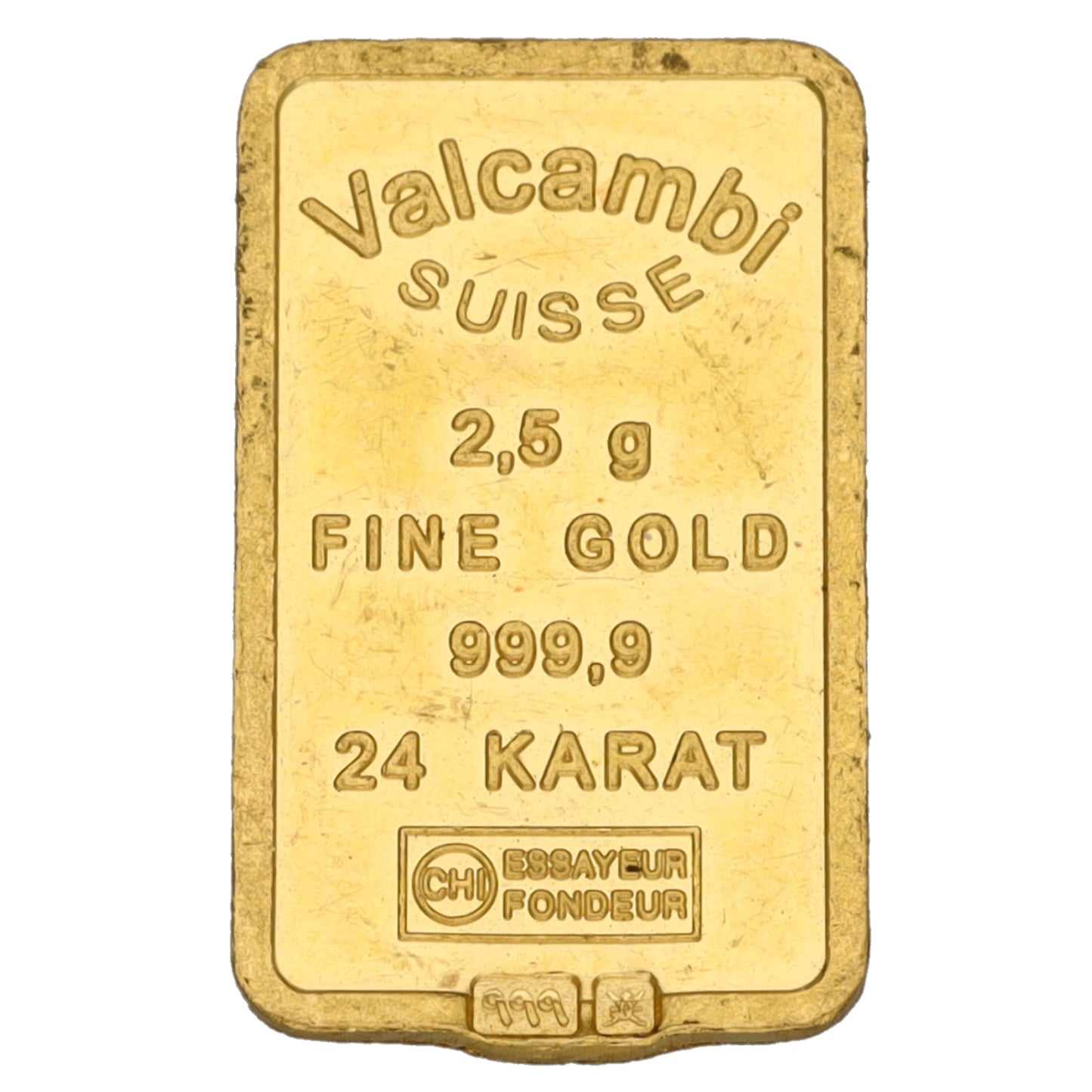 24ct 2.5g Gold Bar