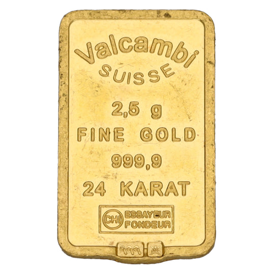 24ct 2.5g Gold Bar