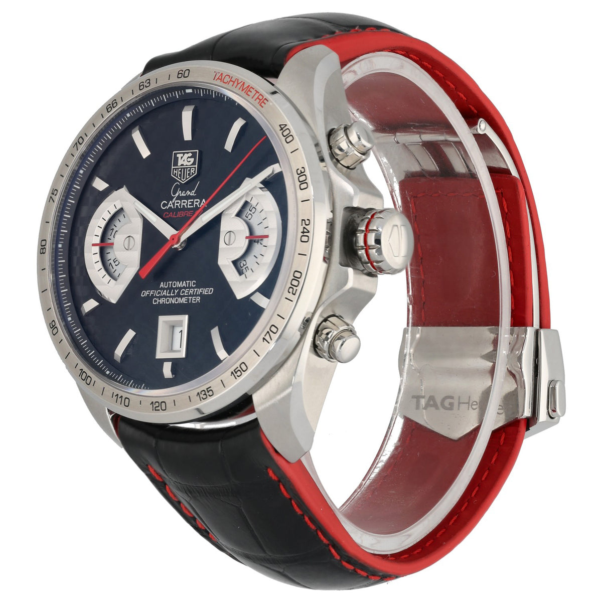 Tag Heuer Grand Carrera CAV511H 43mm Stainless Steel Watch