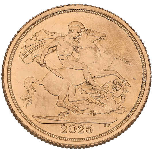 22ct Gold King Charles III Full Sovereign Coin 2025