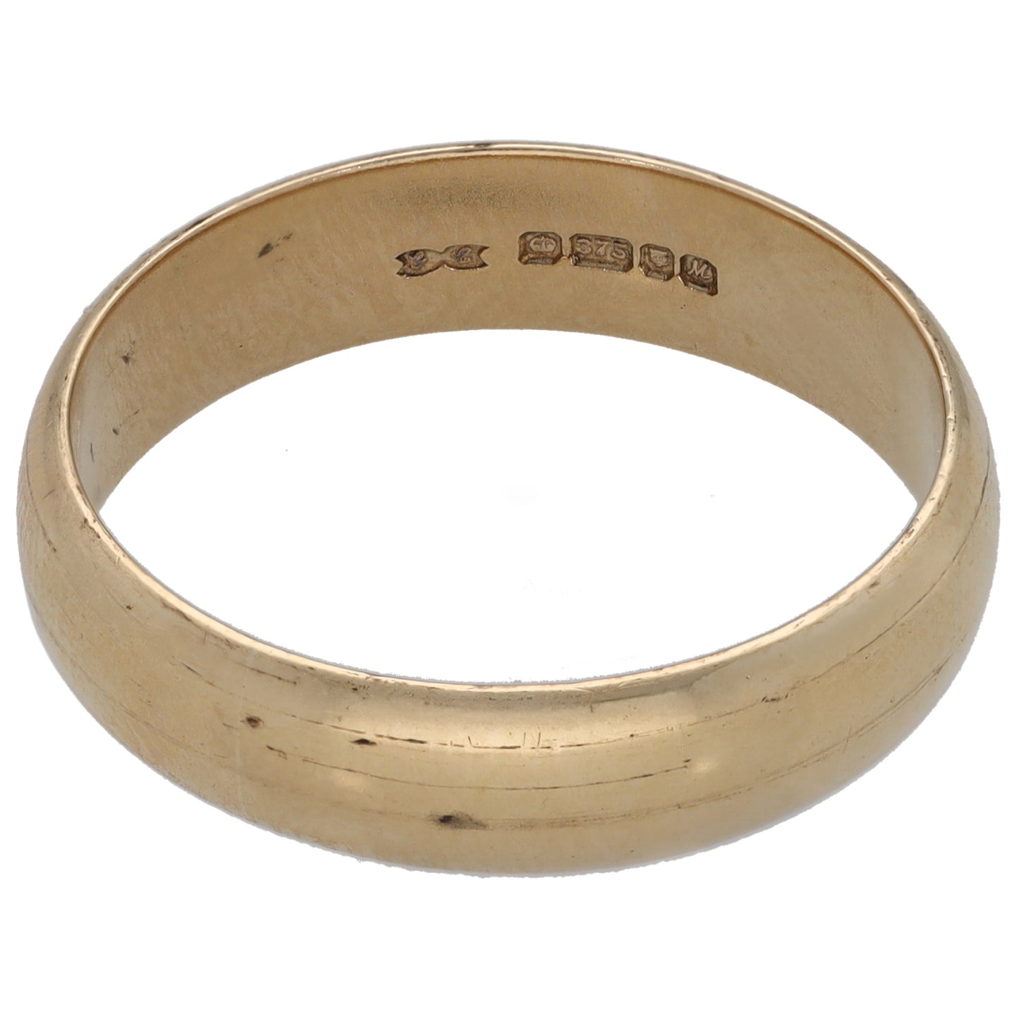 9ct Gold Plain Wedding Ring Size V