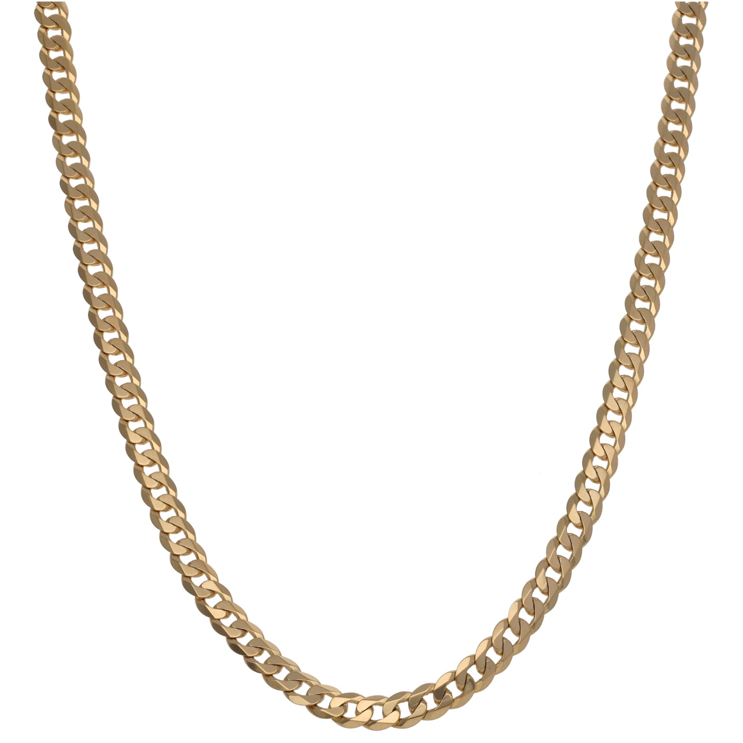 9ct Gold Curb Chain 18"