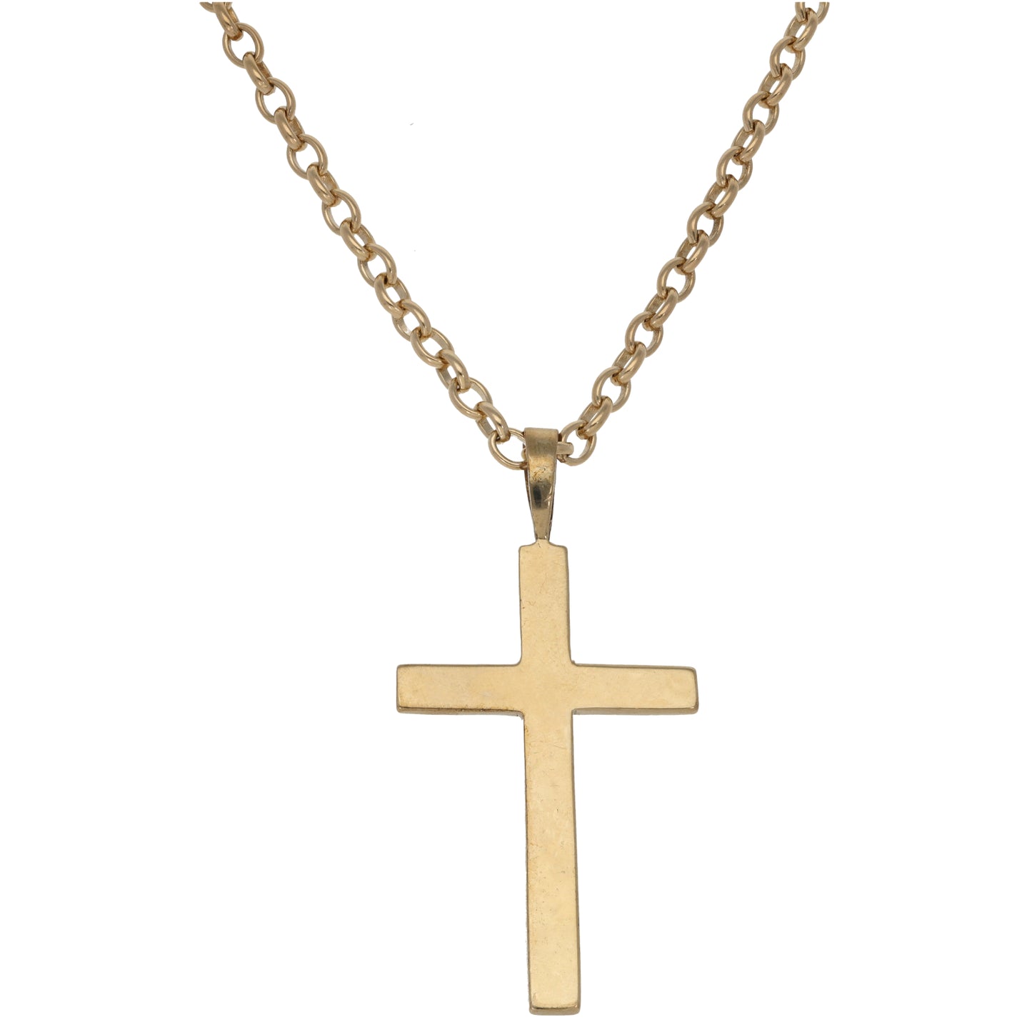 9ct Gold Cross Pendant With Chain