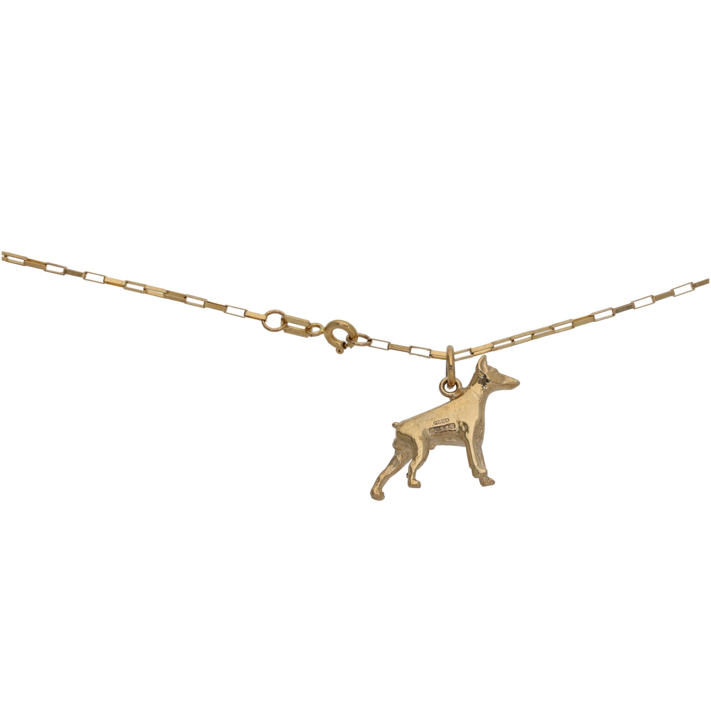 9ct Gold Animal Pendant With Chain